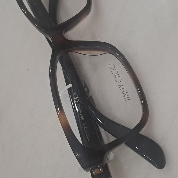 NWT RX-ABLE JIMMY CHOO eyeglass frames JC225 Dark Havana - Picture 3 of 7